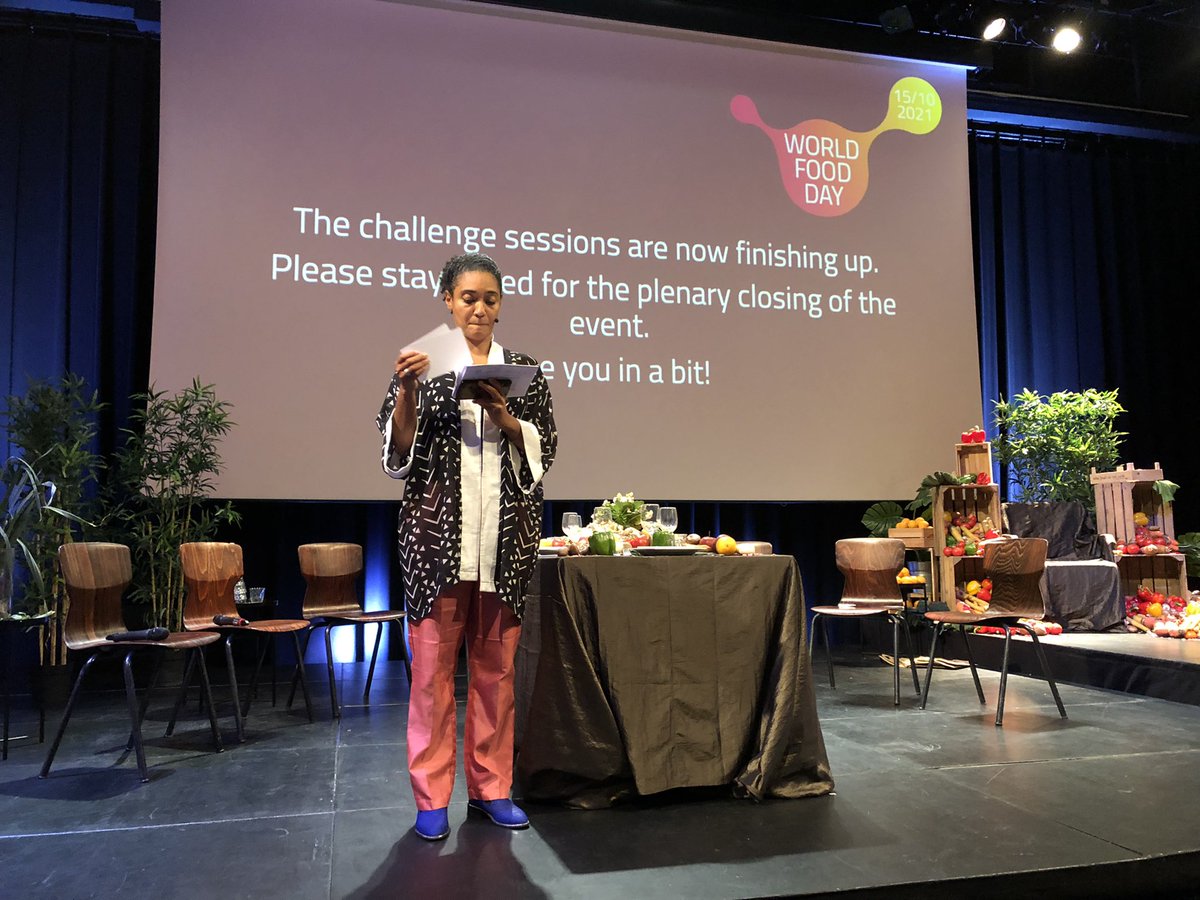 Let’s celebrate <a href="/WorldFoodDayNL/">World Food Day</a> Mocht in afsluitend panel met oa @WilmaEsch, <a href="/EvaKoffeman/">Eva Koffeman</a> en Myrtille Danse meedenken over nwe ideeën om ‘voedselsyteem’ te veranderen. #Inspirerend #thinkbigactsmall