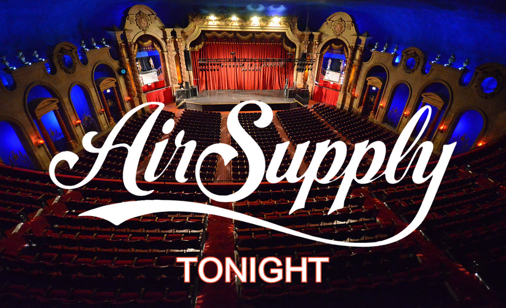 SO EXCITED → IT'S TONIGHT!
  •  8 pm @ the Copernicus Center
#CopernicusCenter  #airsupplymusic