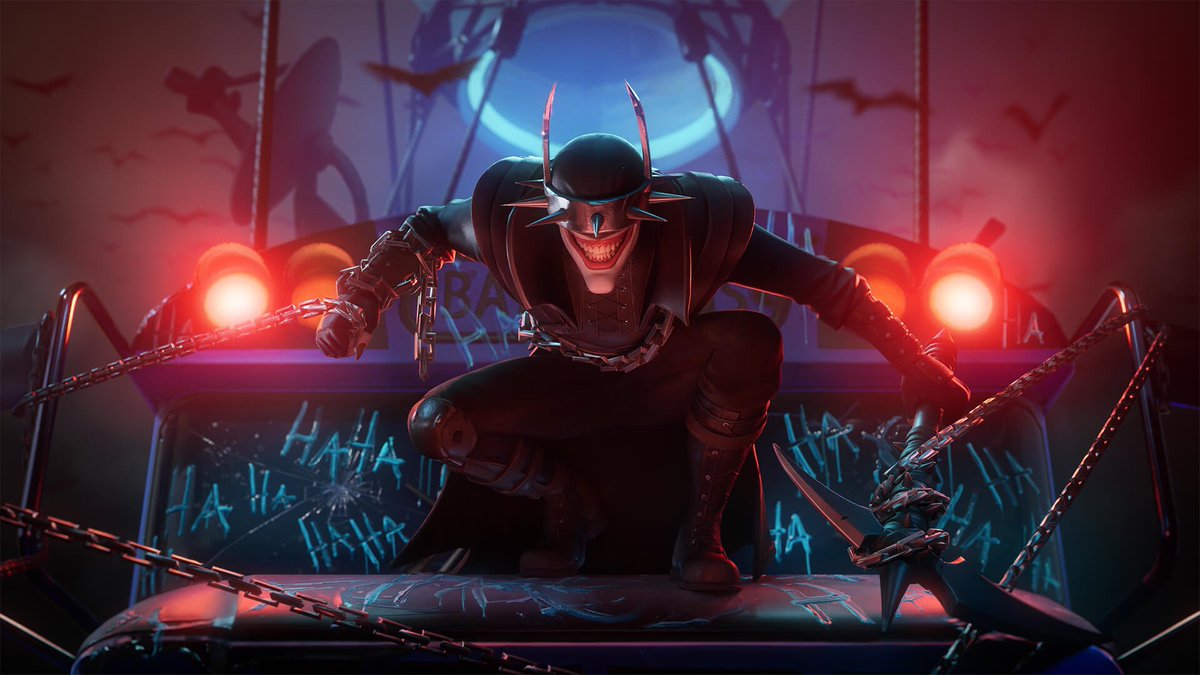 FBRFeed's tweet photo. The Dark Days Loading Screen, available by redeeming a code from Batman/Fortnite: Foundation. #Fortnite https://t.co/BJHi5Uj5KD