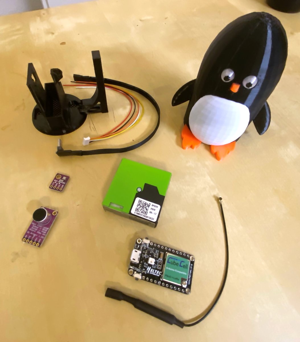dusanstojkovic's tweet photo. Just in time for a winter air pollution season - upgraded and cuter version of Pengy sensors!
https://t.co/b7OdvktHiX

Print it and assemble it yourself 🐧

#AirQuality #EAQI #pengy #LoRaWAN @thethingsntwrk @SensorCommunity @pulse_eco https://t.co/kzfQIhXgfO