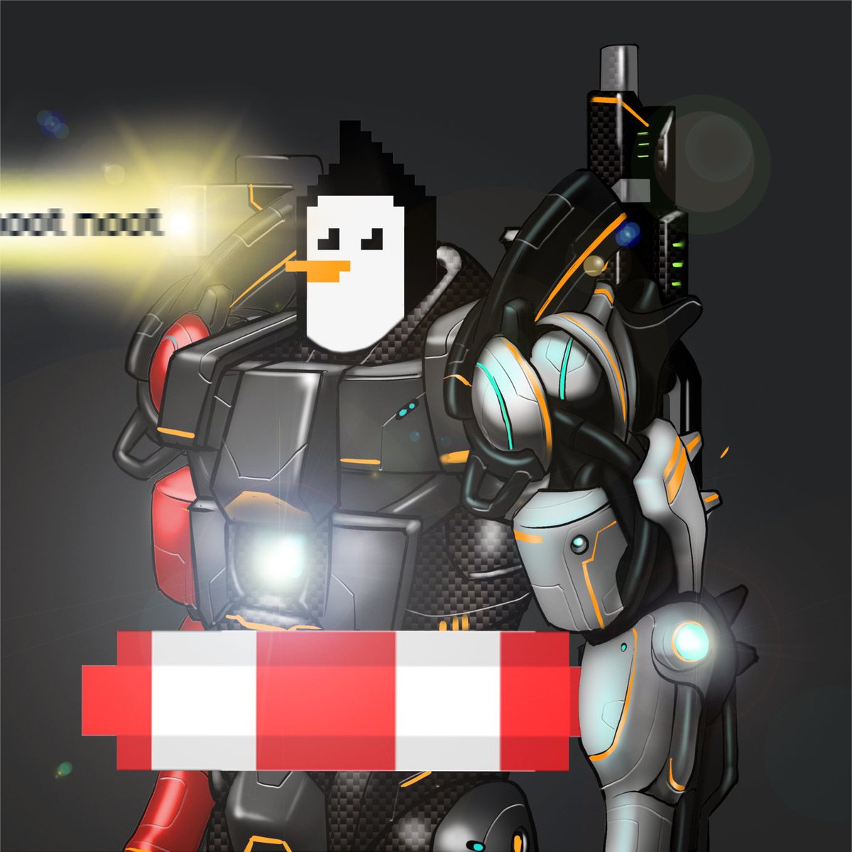 HeyNat's tweet photo. shooting noot noot beam!!!!!!!!
@PeskyPenguinNFT x @MechNFTs 
#MechFusion #WeGunnaMechIt https://t.co/rD99c3wt7D