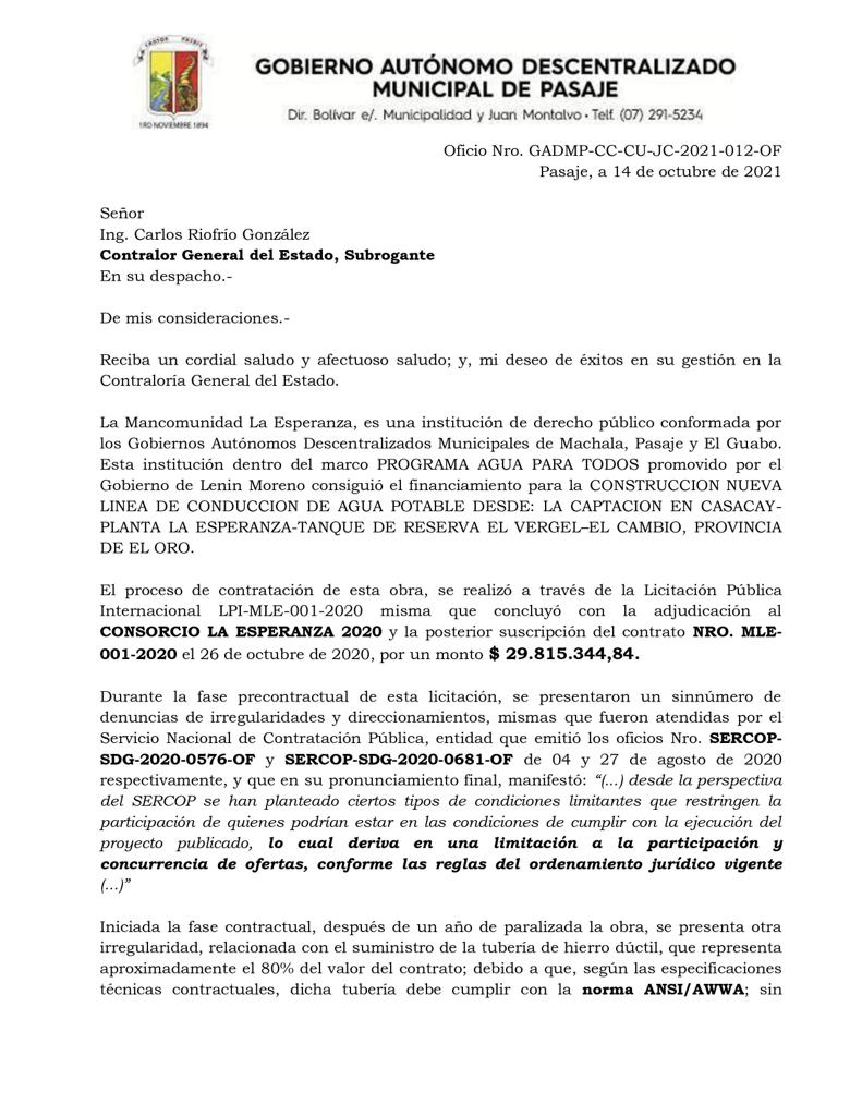 CoronelJovanny's tweet photo. !Denuncia pública!
@LassoGuillermo @ABorreroVega @CNACEcuador @msjijon @FiscalizacionAN @VillaFernando_ @ContraloriaECU @CarlosFalquezB @CavoZambrano @johannamoreirac @Fernanda_Mashi @DarwitoPereira https://t.co/BjPUdLO2a4