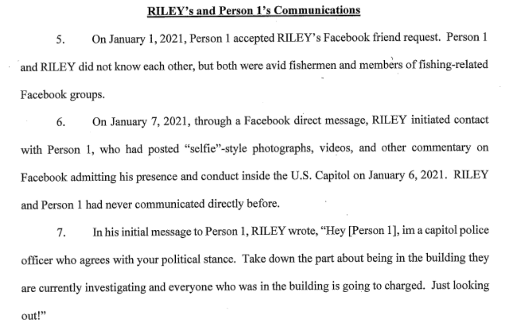 KlasfeldReports's tweet photo. New:

U.S. Capitol Police Office Michael Angelo Riley, who spent more than 25 years with USCP, has been charged with obstruction of justice in connection with Jan. 6. https://t.co/BOr2z8Wy7N