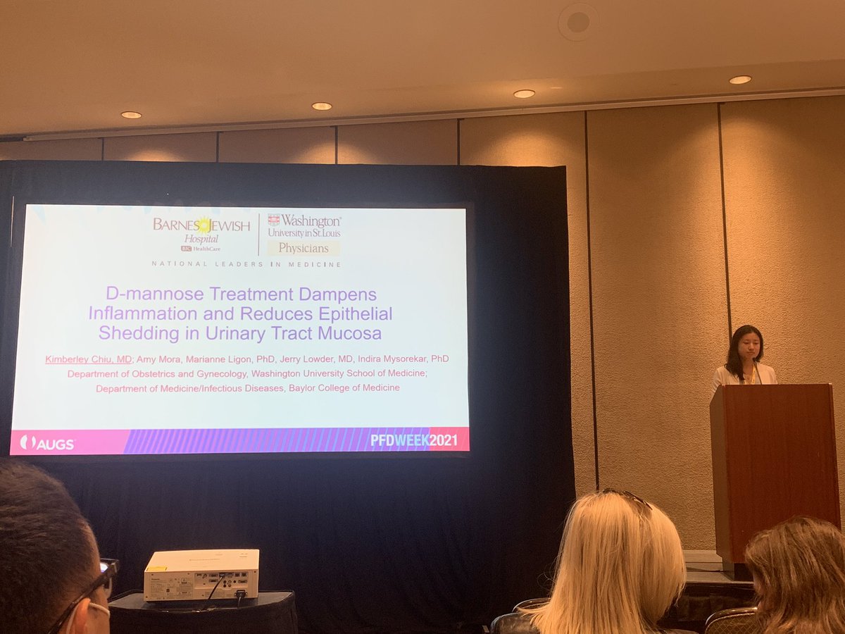 Novel work about anti-inflammatory effect of d-mannose in rUTI presented by our <a href="/WashU_OBGYN/">WashU Medicine OBGYN</a> #FPMRS fellow Dr Kimmie Chiu. <a href="/MysorekarLab/">Dr. Indira Mysorekar</a> Great job Kimmie!