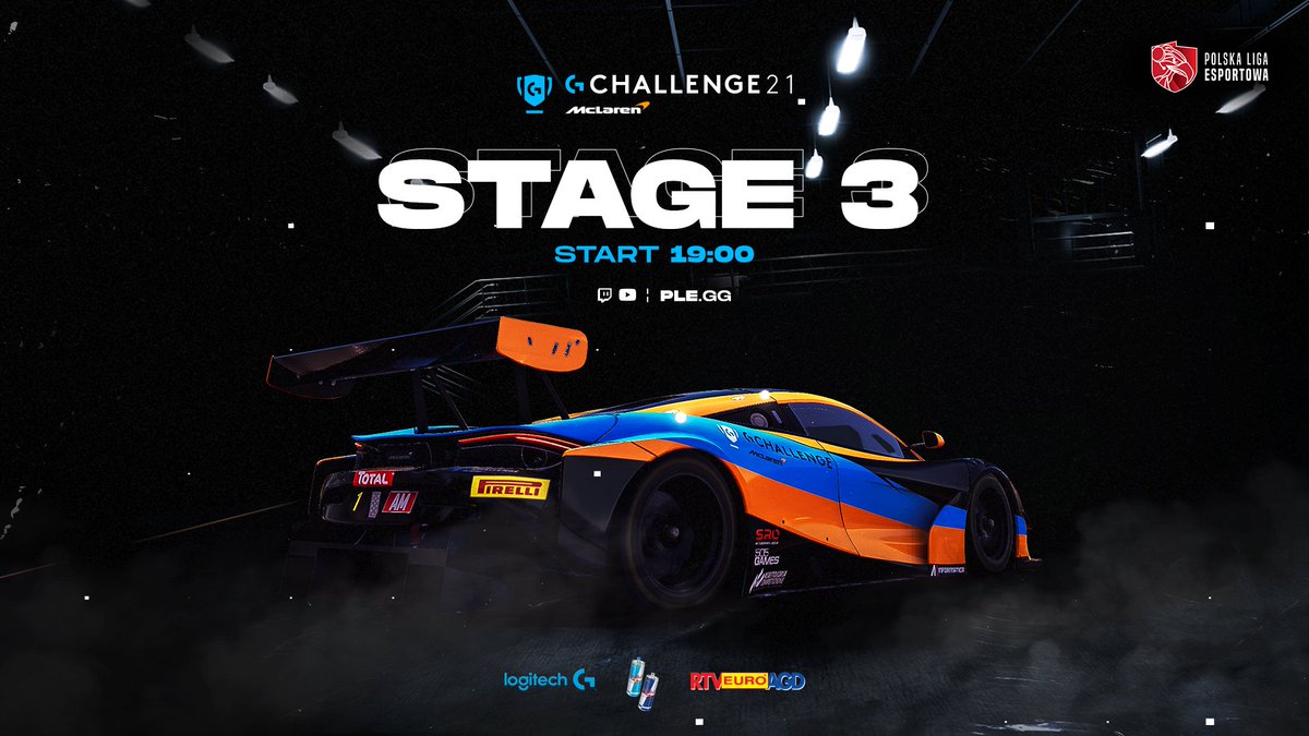 Uff już robi się gorąco w Logitech G Challenge 21 i McLarena! 3. etap zaczyna się dzisaj o 19.00 na  twitch.tv/ple_gg
To dopiero piątek, piąteczek, piątunio!
#simPL