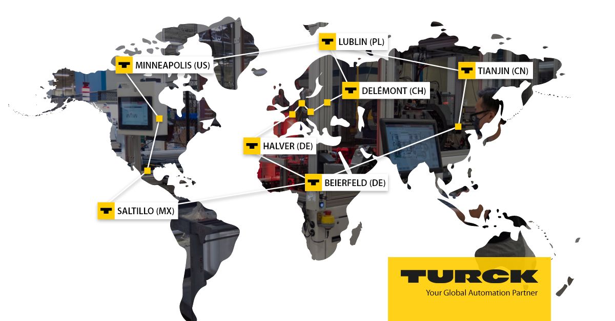 TurckUSA's tweet photo. With over 30 national companies, Turck has already created a global network. This allows us to meet specific customer requirements at any time while still guaranteeing short delivery times. https://t.co/O0GRX2zsub
#Turck #GlobalAutomationPartner #TurckGlobal https://t.co/zoxGrMBNvw