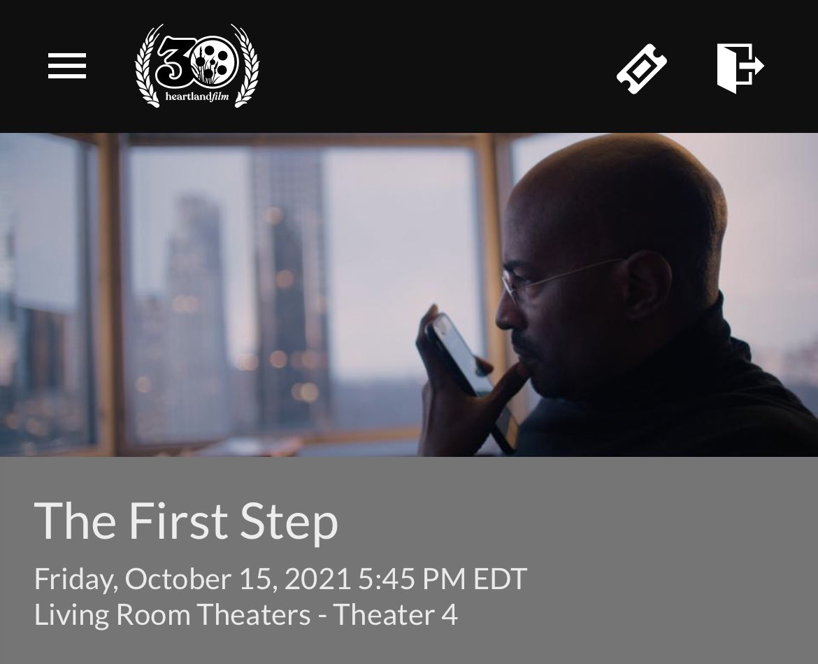 TONIGHT: see the film @ebertvoices calls ‘Riveting.’ #Indiana premiere of #TheFirstStep featuring @VanJones68. Friday, Oct. 15 at 5:45pm at Living Room Theaters! @heartlandfilm #HIFF30 #Indianapolis 

bit.ly/FirstStepHIFF