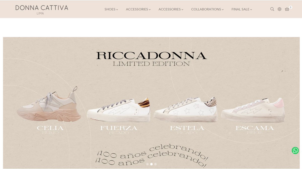 Donnacativa.shop is a young brand with a big dream to conquer the world with all women walking in their shoes. Thank you for choosing .shop! #dotSHOPwebsite