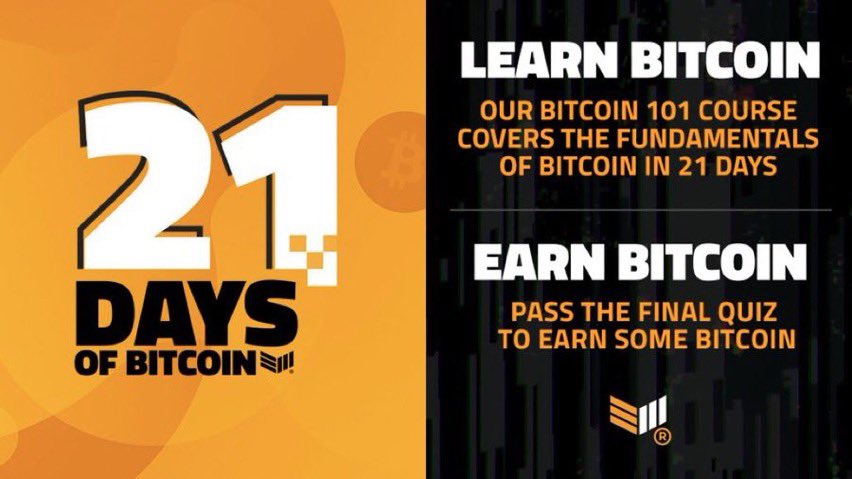 BitcoinMagazine's tweet photo. Our FREE email course is designed to teach you the fundamentals of #Bitcoin

→ 21 days, one topic at a time
→ Simple 3-4 minute reads
→ Final quiz for PoW
→ Earn ⚡️2,100 sats!

📩👉 https://t.co/rQ2j5mQj3E https://t.co/CxsLIFLhP4