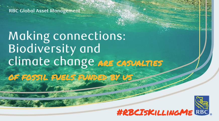 QuitRbc's tweet photo. Fixed it @RBC! 🥸🤓🤨
Here's a connection for ya:
🛢️💵🛢️Fossil Fuels🛢️💵🛢️
⏬🔽⬇️⤵️cause⏬🔽⬇️⤵️
🔥🌎🔥CLIMATE CHAOS🌍🔥🌏
#DefundClimateChaos #RBCIsKillingMe
#FossilBanksNoThanks https://t.co/VaJUonWe9p