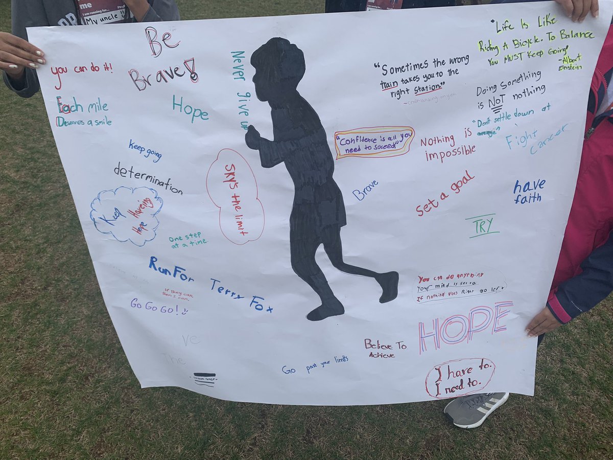 Terry Fox run posters <a href="/DesmondHDSB/">Viola Desmond Public School</a>