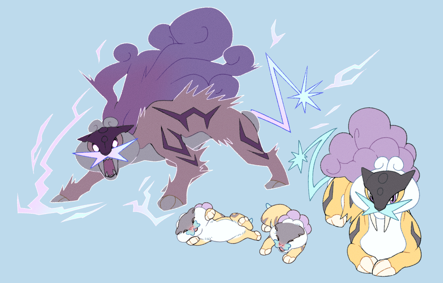 raikou (pokemon) drawn by vergolophus