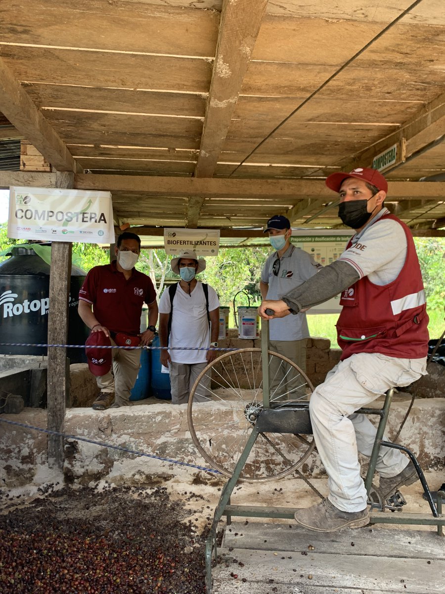 CAFEamazonia_re's tweet photo. 🔴 Paul Stewart, Global Coffee Director de nuestro socio @TechnoServe  conoció a caficultores y caficultoras modelo de #AlianzaCAFE “Vine al Perú hace 11 años y me di cuenta que había mucho por mejorar, hoy he regresado y me me siento feliz de ver que se ha avanzado mucho”(1)☕🍒 https://t.co/7PV8AknJmr