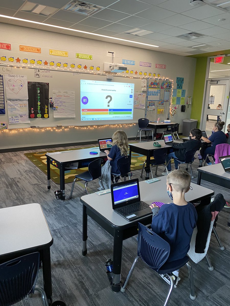 Friday heart word review! Kahoot style! These kids love kahoot!!
