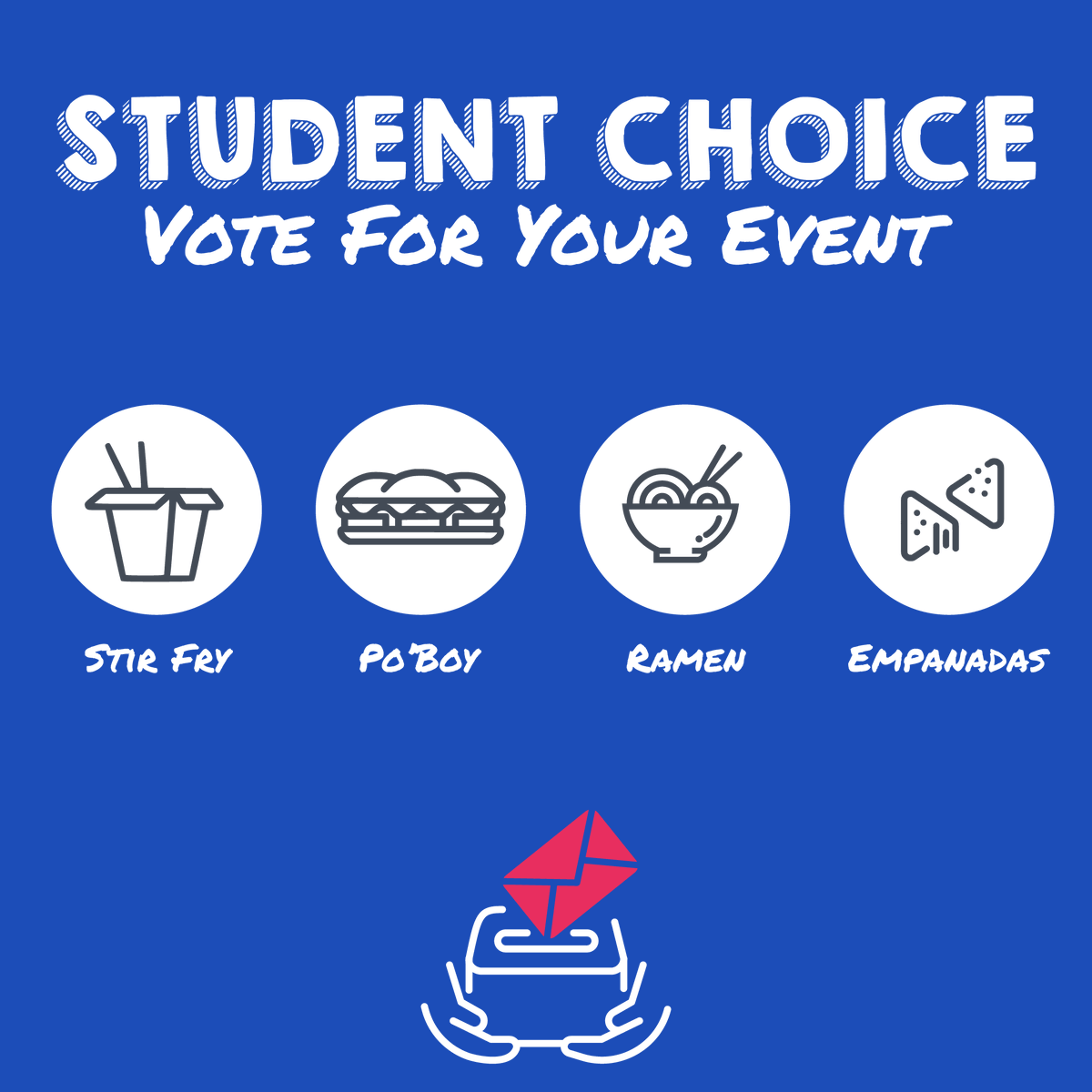 CatawbaDining's tweet photo. Student Choice 🗳️ 

Head on over to our Instagram Stories to cast your vote! https://t.co/Bxtb880cnc
