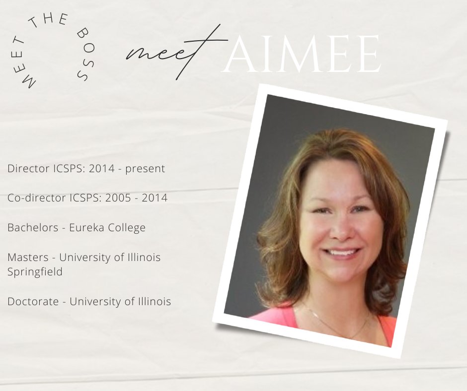 isu_icsps's tweet image. Happy #nationalbossday to our fearless leader Aimee Julian. We are so appreciative of everything Aimee does for The Illinois Center for Specialized Professional Support and and our staff. 

#icsps #bossappreciationday #nationalbossday #bestboss