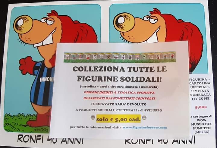 ForeverFigurine's tweet photo. Milano! Domani saremo al @museoWOW per la presentazione della figurina solidale Fumetto Card #15 dedicata ai mitici Ronfi di Adriano Carnevali.
#instickerswetrust #figurineforever #figucon #figurinesolidali #Ronfi #museodelfumetto #fumetti #fumettoitaliano #corrieredeipiccoli https://t.co/baYkhAWPik