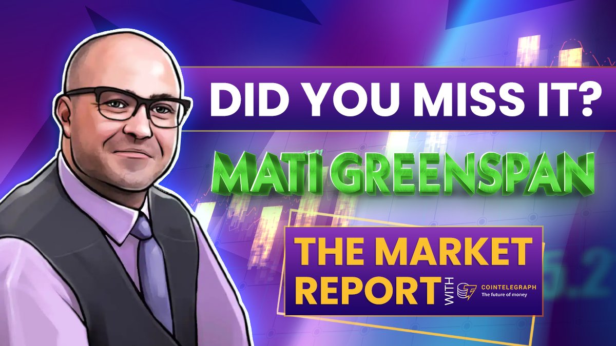 Cointelegraph's tweet photo. Did you miss yesterday's edition of The Market Report? 

Our hosts @CryptoDuality, @BY_DeFi, and @noshitcoins were joined by @MatiGreenspan to talk about the Bitcoin ETF, investing in crypto, and the new price of BTC. 

Click to watch the full show here: https://t.co/IMIds2BxsH https://t.co/T2Lfd6NVDr