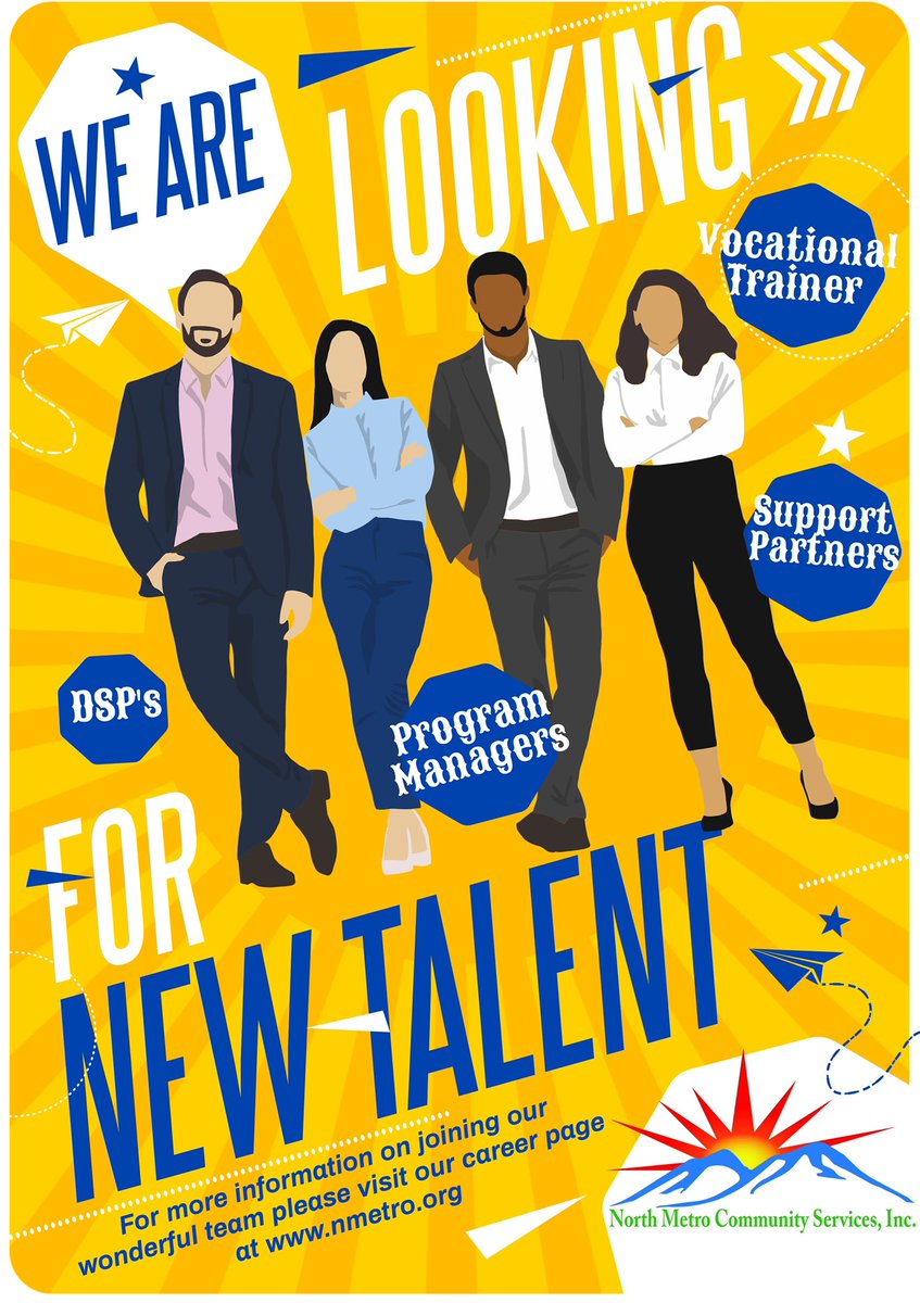 If you or someone you know is looking for a job, we would love to have you apply for a position at North Metro! #hiring #MakeADifference