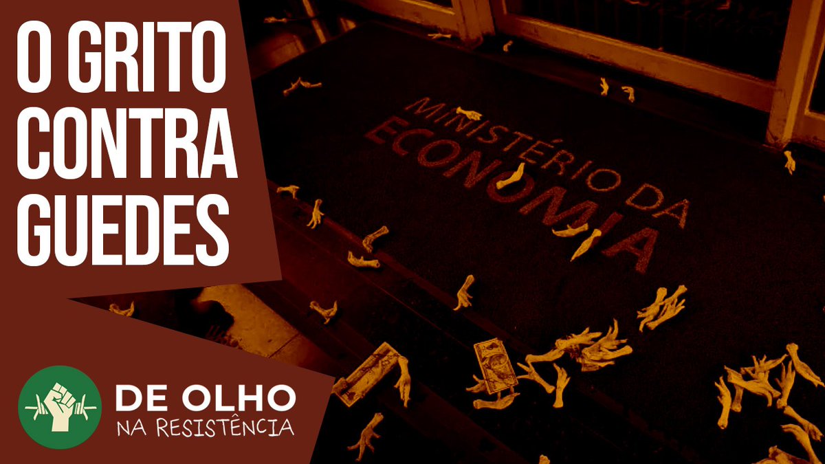 deolhonoagro's tweet photo. Enquanto Paulo Guedes se enrolava para explicar a origem do dinheiro aplicado em um paraíso fiscal, estudantes indígenas e quilombolas se mobilizaram contra cortes na educação promovidos por Bolsonaro. A ação é tema desta edição do De Olho na Resistência: https://t.co/80QaXBU5dq. https://t.co/1gkdHJyQKl