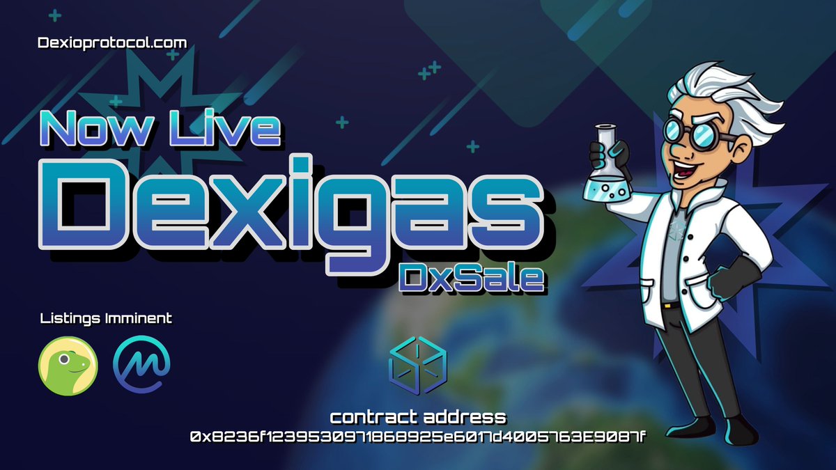 AltCryptoGems's tweet photo. #DEXIGAS - $DXG - @dexioprotocol

Presale the DEXIGAS presale is slowly filling! The gas token for DEXIOPROTOCOL, their in-game currency for the entire gaming ecosystem,

💲DxSale link👇
https://t.co/5f0zYvfh88

Join their 💬TG for more info!
https://t.co/XYJZHb1Jzf https://t.co/sQ6x10xUnk