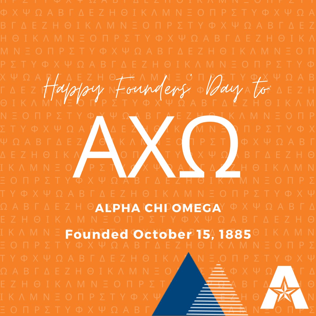 UTAFSL's tweet photo. Happy Founders' Day to the women of Alpha Chi Omega! #EmpowerUTA #utafsl https://t.co/O4TRTHdjZj