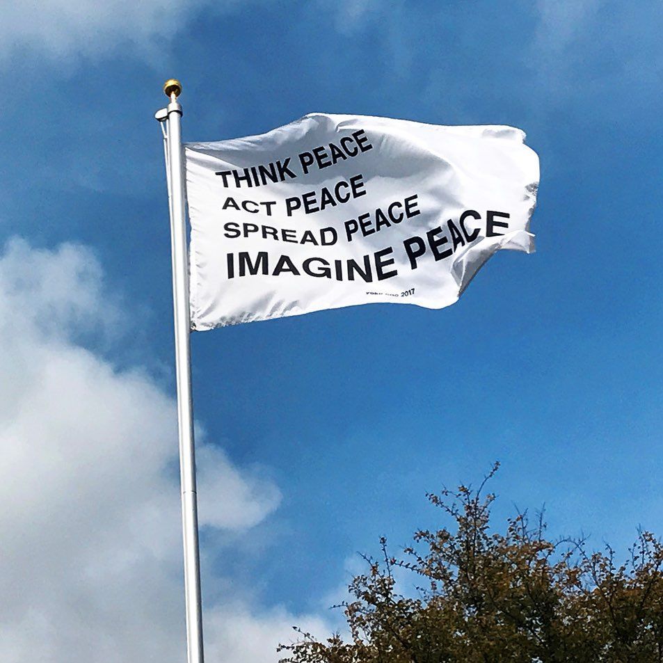 yokoono's tweet photo. THINK PEACE
ACT PEACE
SPREAD PEACE
IMAGINE PEACE https://t.co/SqzfSZ55xt