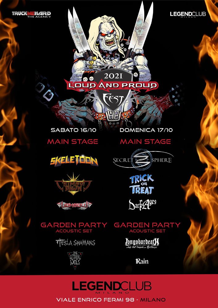 Tomorrow at <a href="/legend_milano/">Legend Club Milano</a> we’ll have many surprises for an incredible and funny acoustic set of our debut album ⚡️ELECTRIC STORM⚡️
We’ll also perform an amazing song by <a href="/tenaciousd/">Tenacious D</a> and The Pick of D… 
See you tomorrow at <a href="/Loudandproud_it/">Loud and Proud Italy</a> FEST in Milan 💣
Who will be there?🤘🔥