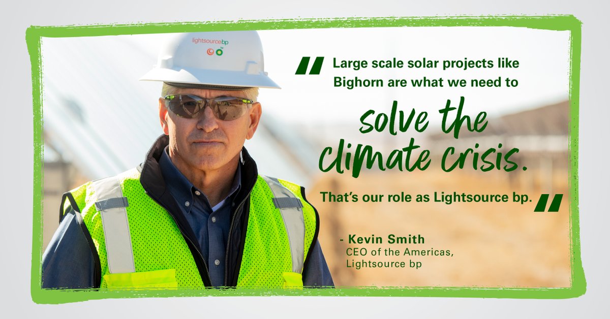 Lightsourcebp's tweet photo. Our Bighorn Solar project in Colorado is being called the future of energy. Learn why from our CEO of the Americas, Kevin Smith.
https://t.co/ckIB0iJ0Md
#Wearelightsourcebp #AmericanJobs #solar #renewableenergy #coloradosolar https://t.co/YkakPWM1Y7
