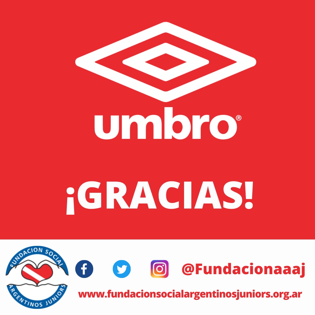 FundacionAAAJ's tweet photo. Agradecemos enormemente a @umbroargentina por su donacion de productos para nuestros jugadores de divisiones inferiores. #UmbroArgentina #ProyectoSerSemillero #AAAJ https://t.co/wQqRFVD7RP