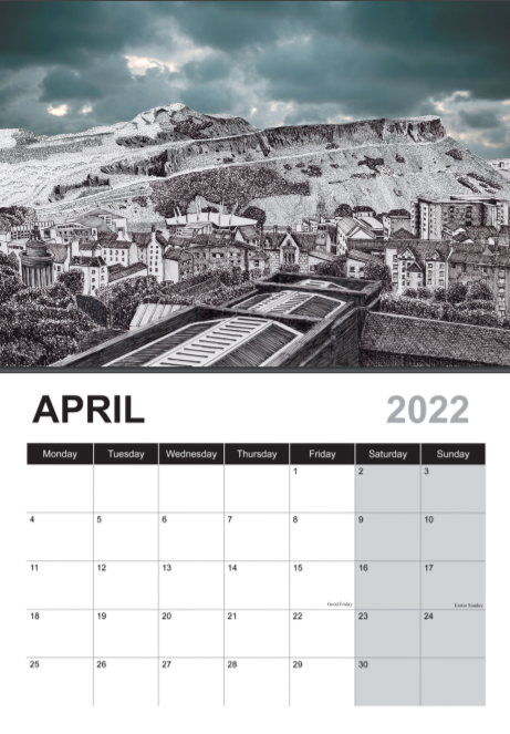 JacktonArt's tweet photo. Continuing the tour of our 2022 calendar...
March? We all come out of hibernation and a stay at Stobo Castle is a real treat #SoStobo
April? It has to be April showers and our view over Arthurs seat in #Edinburgh
Calendar now available at https://t.co/umFjG5YO6N https://t.co/KcKV2WeJpi