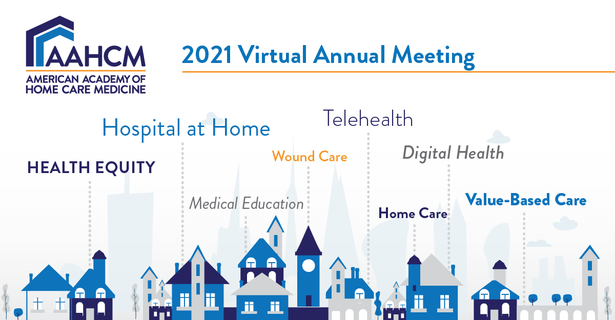 AAHCMedicine's tweet photo. What are you most excited to learn about at the #AAHCM #AnnualMeeting21? Let us know in the comments! https://t.co/mCg1wUD3bv

#HealthEquity
#HospitalatHome
#MedEd
#WoundCare
#HomeCare
#ValueBasedCare
#Telehealth
#DigitalHealth https://t.co/YL5aVGQHoI