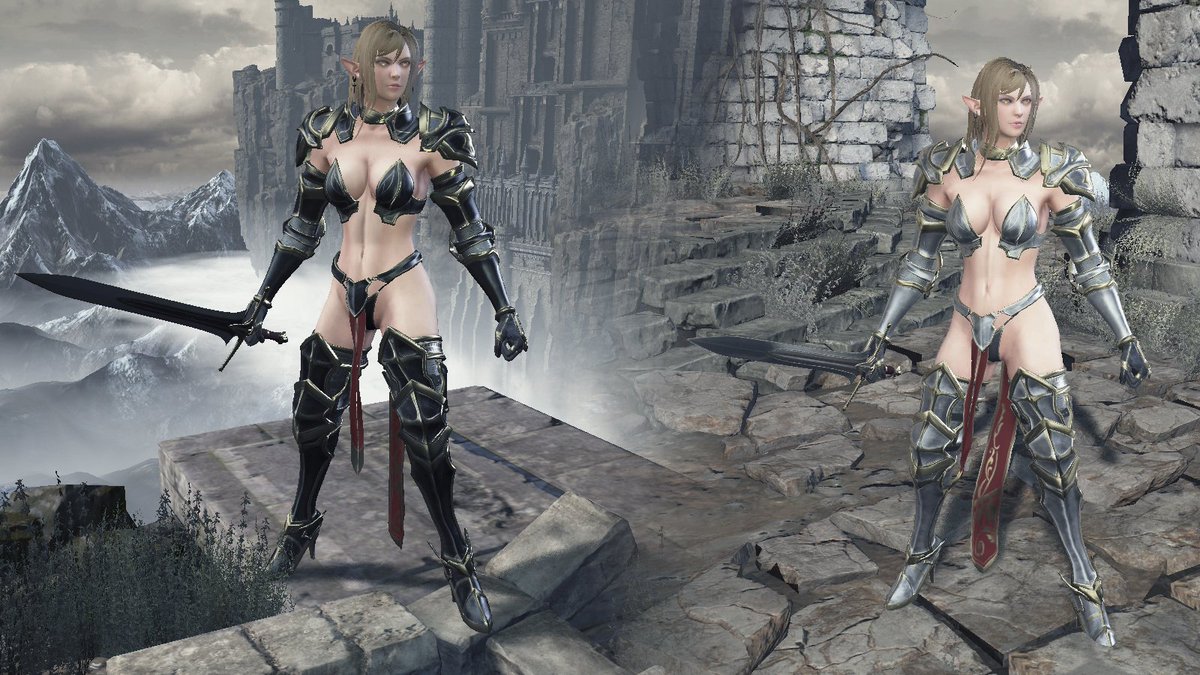 Ifrit_1511's tweet photo. new Silver & Black color variation for Elf Sword Master armor
#DarkSouls3 #DS3mod https://t.co/jVtQ8TGYt9