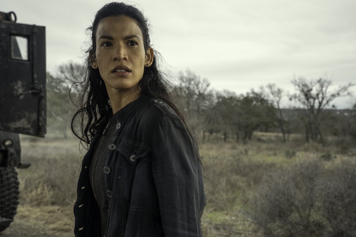 TWalkingDWorld's tweet photo. #FTWDCP “Luciana Galvez” played Danay Garcia (@danaygarcia1). S2E8-Present. Former fuel producer at Tank Town. LAST SEEN: boarding a CRM helicopter with Charlie, Daniel, Sarah, Wes, and Rabbi Jacob just before the nuclear warheads detonated. #FearTWD https://t.co/49cBSjYNfK