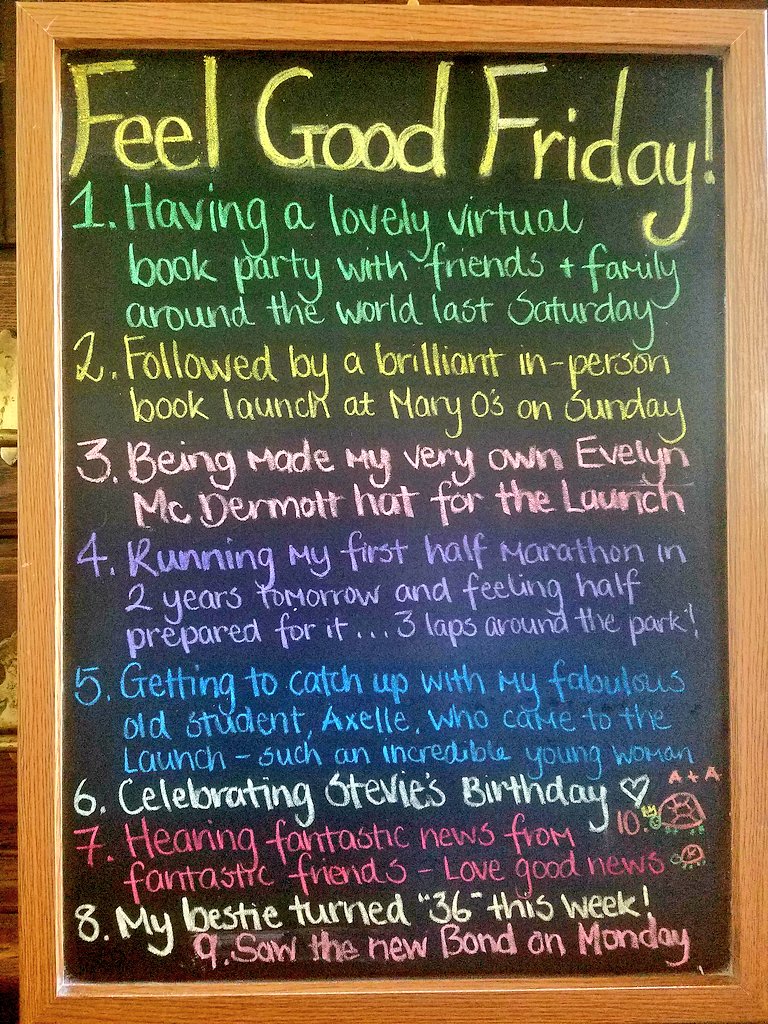 LBLifecoach's tweet image. Happy Friday, Everyone! 
What&apos;s making your own Feel Good Friday list? What are some of your wins from this week? What&apos;s got you feeling good?
#practisegratitude #grateful 
#feelgoodfriday #feelgoodfridaylist 
#JustThreeThings #running #booklaunch