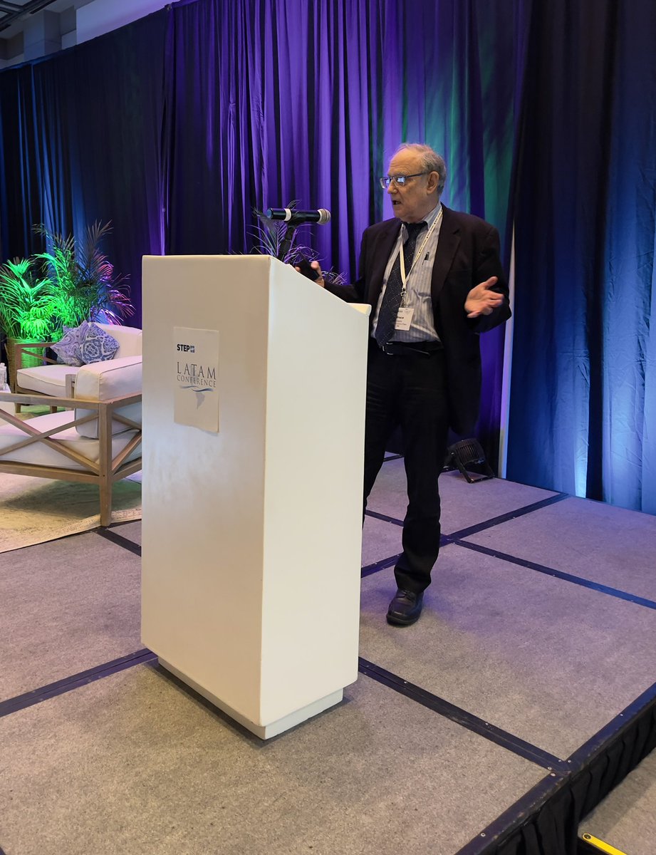 Bruce Zagaris (Berliner Corcoran &amp; Rowe LLP) puts a stamp on the morning of Day 2 at #steplatam with a presentation on the evolution and trends in tax planning and criminal consequences.
