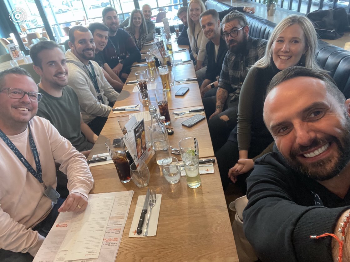So great to get together in person with the CX Leadership team in the MK office today and head out for lunch together for the first time in 2 years.