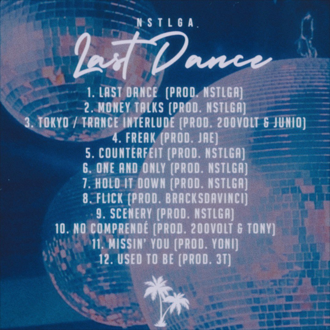 _NSTLGA's tweet image. Official Tracklist for “Last Dance” ❄️🎙 Album dropping 10/22 save the date 💜