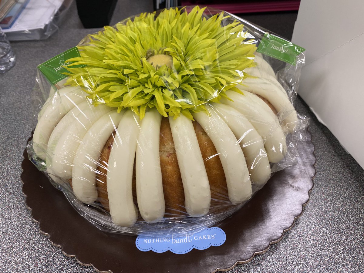 Thank you <a href="/connectwellgrp/">Connections Wellness Group</a> for the school counselor self care challenge! I can’t believe I won and it’s my most favorite flavor! #gratitude #nothingbundtcake #whitechocolateraspberry #selfcare ❤️😍❤️😍❤️😍 #fabulousfriday! <a href="/JenniferAkins17/">Jennifer Akins</a> <a href="/webbcubs/">Webb Cubs</a> #webblc #mymisd #WebbLivesKind