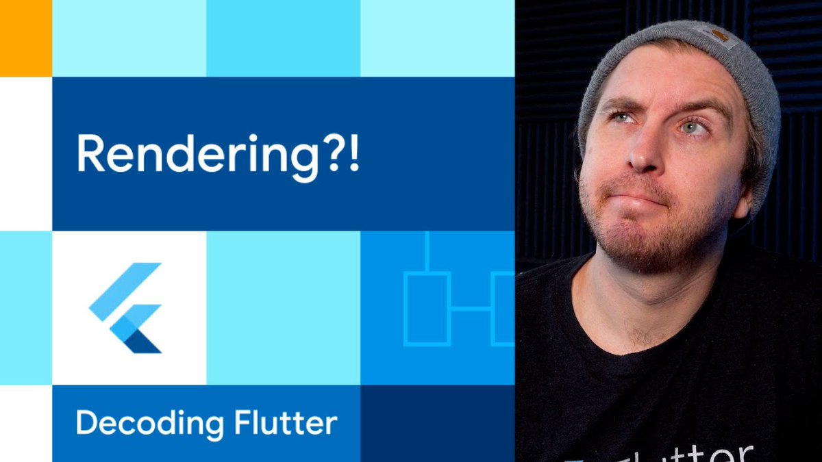 🔷 Rendering?! 🔷 Want to learn how Flutter turns widgets into screen real estate? See the way Flutter calulates sizes, composites layers, and paints pixels in the latest #DecodingFlutter. Grab your popcorn 🍿 → goo.gle/3DKoftn