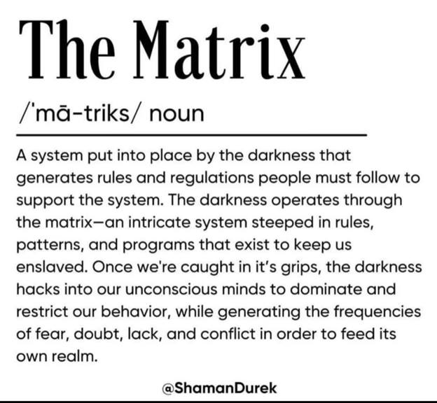 darkone1's tweet image. #TheMatrix, a #SystemOfControl by #DarkForces -vs- #Freedom / #Knowledge, #Understanding, #Truth, #Light, #Love of #Conscious #MindBodySpirit complex