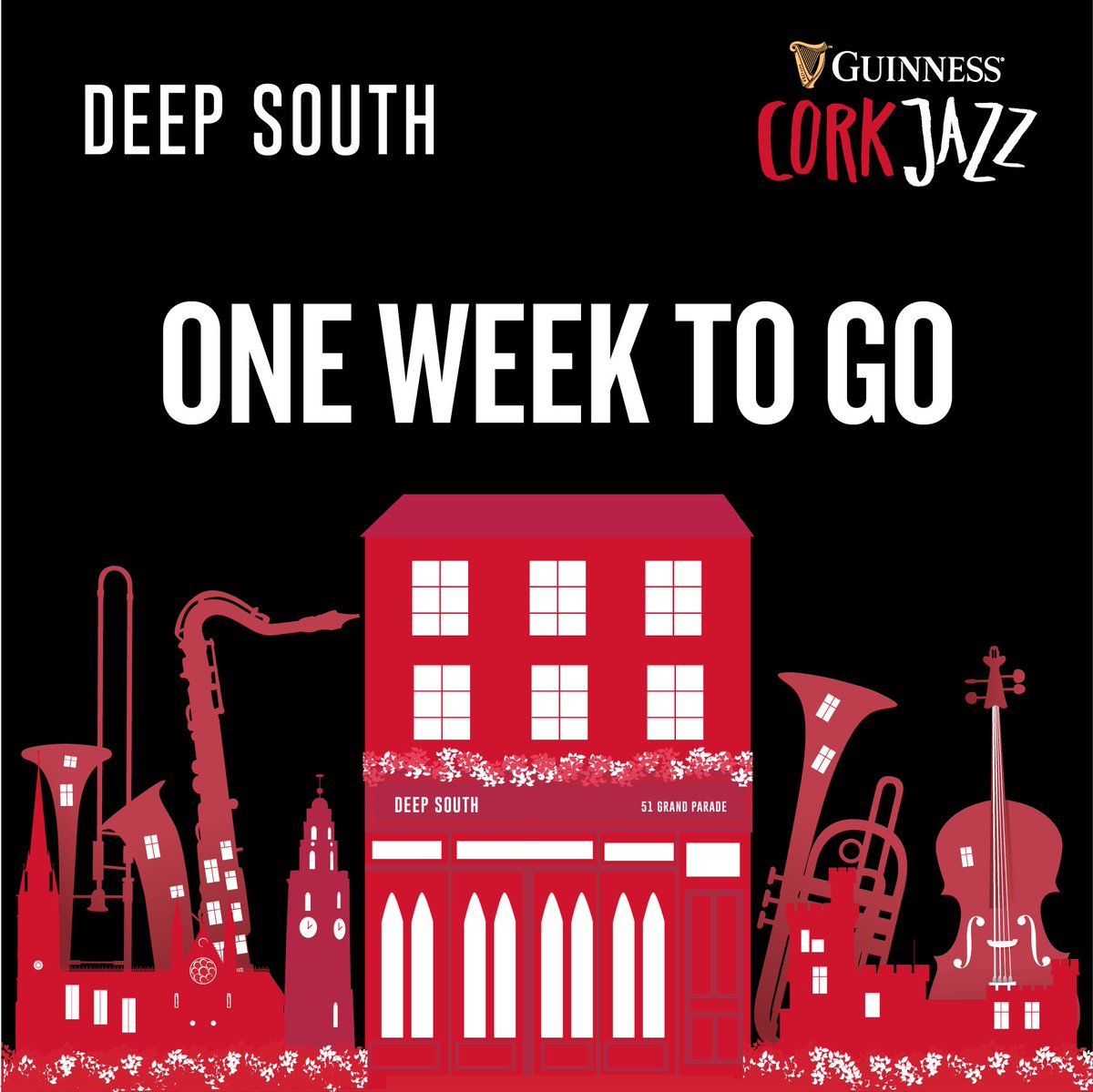 The Guinness Cork Jazz Festival is back at Deep South! 

It all kicks off on Friday 🎷 Lineup will be announced next week 😉