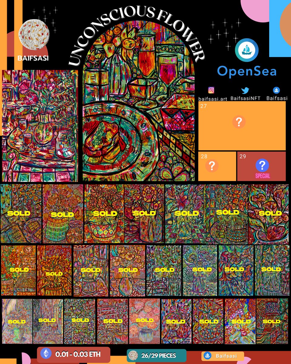baifsasiart's tweet photo. 🌼🔥NEW DROP🔥🌼
Piece 26 -'Exploring Your Anger'
https://t.co/wEL4mhfZJR

📍0.01-0.03 ETH
🎨✍🏻It's colored pencil Painting on paper!
🚨Let grab it before it sold
#NFTCommunity #nftthai  #Nftcollector #NFTs #NFTartists #NFTTHAILAND #nftart #NFTdrop #OpenSeaNFT https://t.co/00OLjbAgB7
