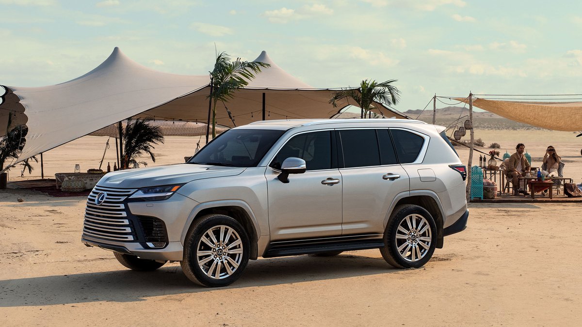 Lexus's tweet photo. Never compromise on comfort in the all-new 2022 #LexusLX. Reimagined for adventure on any terrain—it’s luxury that knows no limits. 

Learn more: https://t.co/fEG5oNhDHC https://t.co/xSd9WCbm5Z