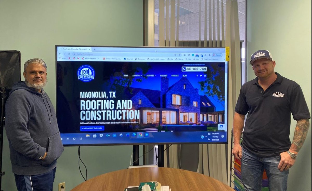 kbizzsolutions's tweet image. We are delighted to work with Kraft Roofing and Construction, Magnolia, Texas on their SEO, Website Design & Digital Marketing. 
#digitalmarketing #seocompany #marketingstrategy #websitedevelopment #WebDesigning #PPC #localSEO #localmarketingagency #KBusinessSolutions