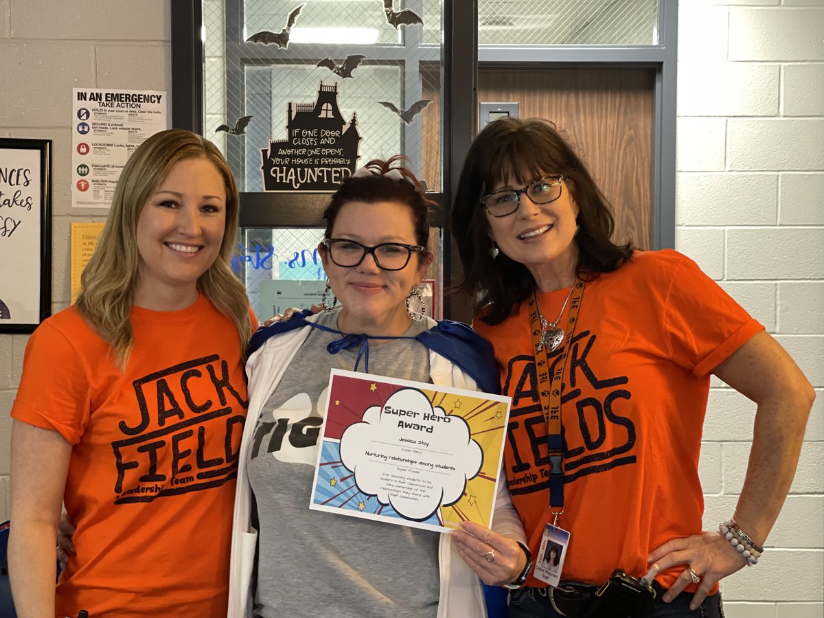 JfeSquad's tweet photo. Congrats to our amazing teacher of the week super hero!! Ms. Stoy, thank you for being such a great example for you kiddos!!  Leading by example and teaching your class how to nurture relationships with each other!!!

@HumbleISD_JFE @LuciSchulz1 https://t.co/I1dQhZf67C