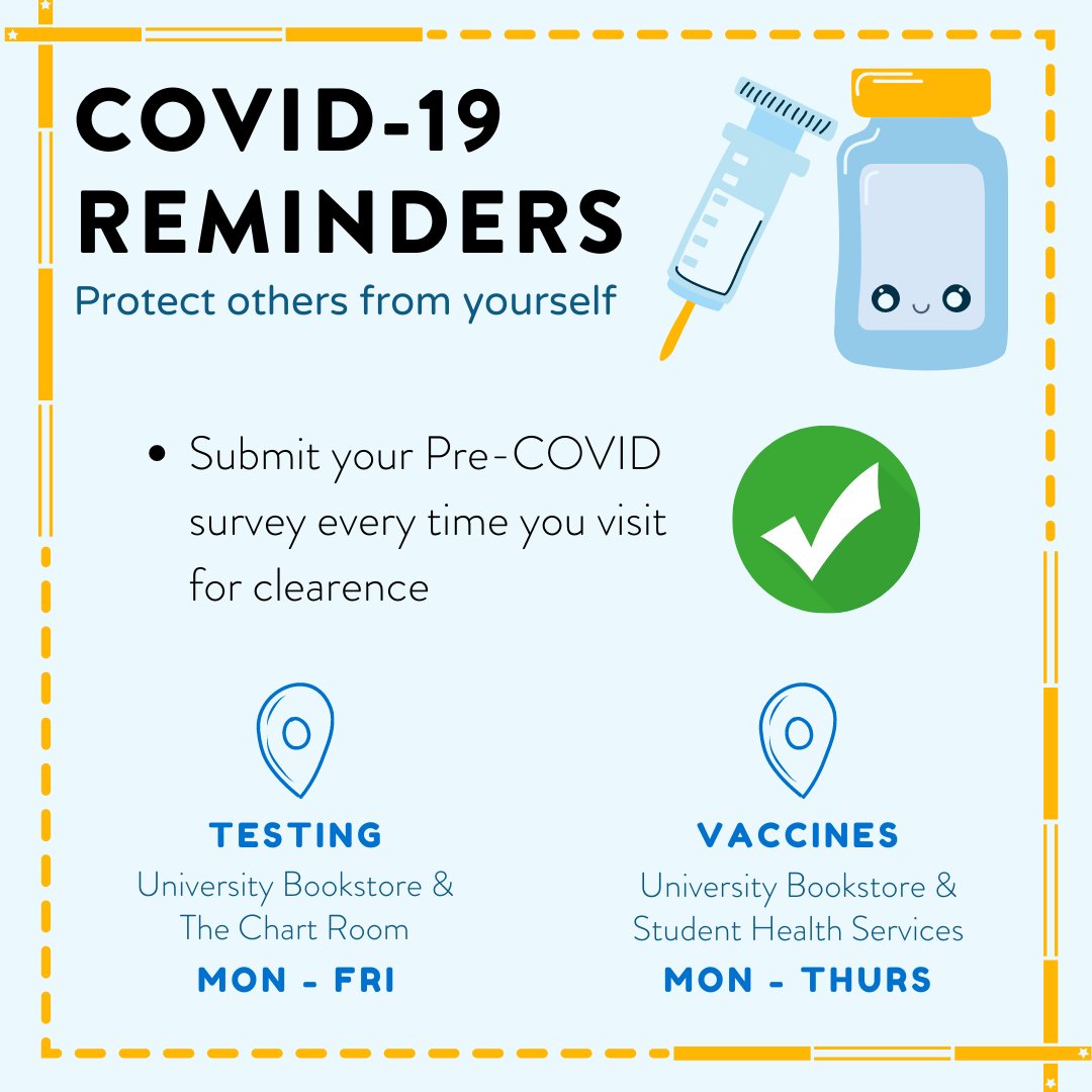 COVID-19 Reminders!

For more information on testing and vaccinations around campus, please check out @csulbshs for more details.

Please continue to follow COVID regulations whenever you visit the campus!

#GoBeach #CSULBHonors