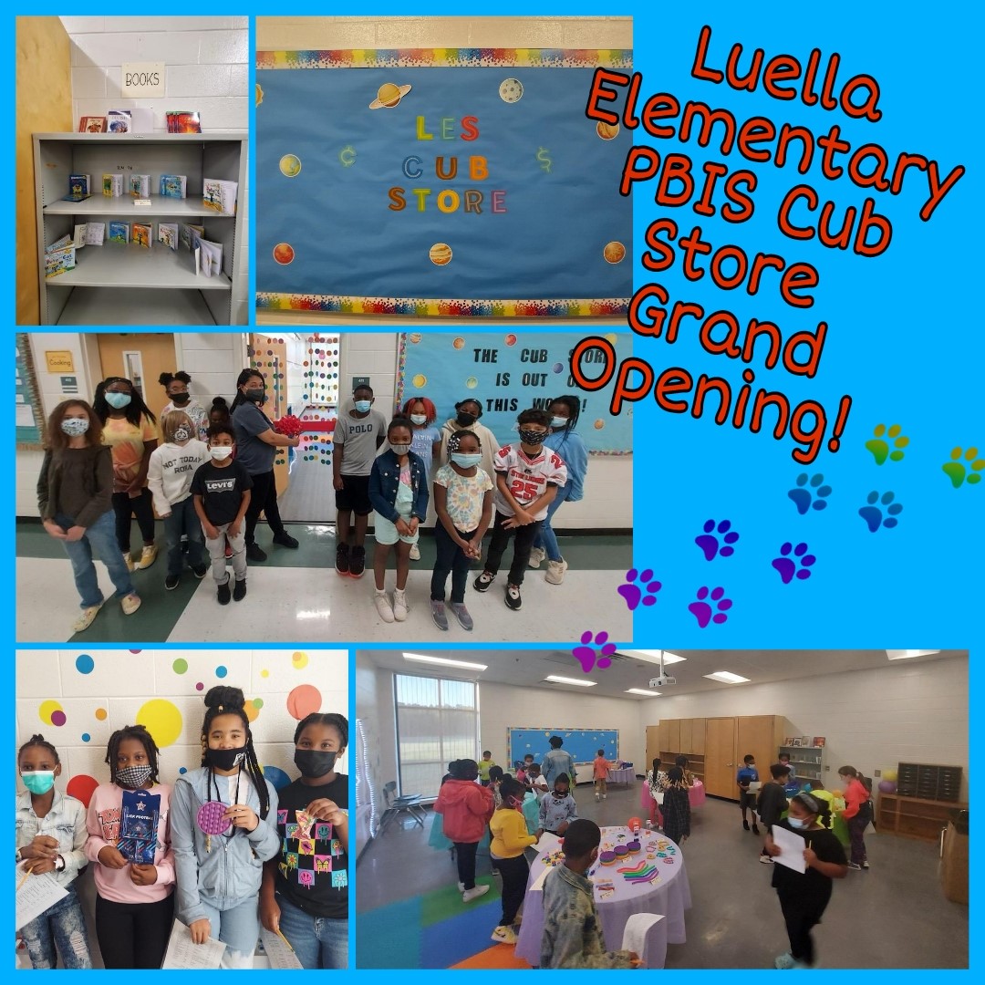 School Climate-PBIS-Wellness _HCSS (@hcspbis) on Twitter photo Luella Elementary Cub Store Ribbon Cutting! Wellness in Action! We Love PBIS PAWS -Practice Respect, Act Responsibly, Work Together, Stay Safe. @LearnInHenry <a href="/LESPrincipalDrM/">Luella Elementary School</a> @MaddenSupports @stormer_jessica <a href="/FredricLatschar/">Fred Latschar</a> @GaDOEPBIS <a href="/HealthMPowers/">HealthMPowers</a> <a href="/HenryCountyBOE/">Henry County Schools</a> Luella Elementary Cub Store Ribbon Cutting! Wellness in Action! We Love PBIS PAWS -Practice Respect, Act Responsibly, Work Together, Stay Safe. @LearnInHenry <a href="/LESPrincipalDrM/">Luella Elementary School</a> @MaddenSupports @stormer_jessica <a href="/FredricLatschar/">Fred Latschar</a> @GaDOEPBIS <a href="/HealthMPowers/">HealthMPowers</a> <a href="/HenryCountyBOE/">Henry County Schools</a>