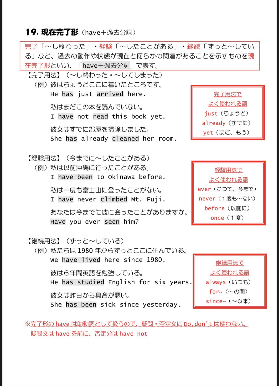 個別学習塾 Em Support 頑張れ受験生 中学英文法総まとめ 保存 印刷ok ご自由にお使いください 19 現在完了形 現在完了進行形 21 関係代名詞 主格 22 関係代名詞 目的格 中学英語 中学英文法 T Co Qg3xj15bp3 Twitter
