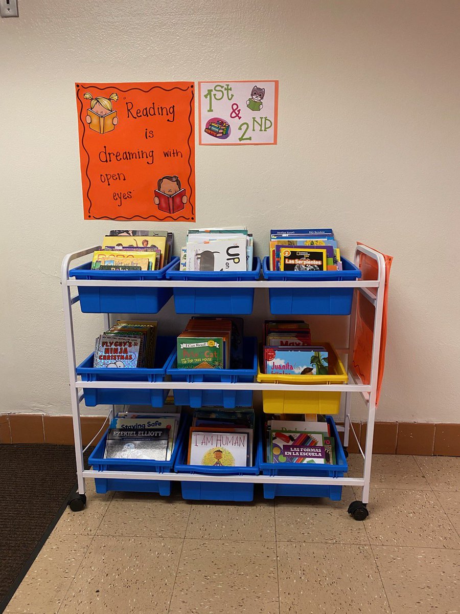 russelllonnie3's tweet photo. Burleson Nation’s Amazing TA’s under the direction of our Amazing Office Manager, making our Reading First Campus vision come to fruition. Reading carts throughout the building. LOVE IT!#ReadingFirst #BurlesonNation #WhoAreWeRCB @ACEDallasISD @BurlesonDISD @DallasISDMedia https://t.co/vH4HOmrFpX